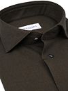 Profuomo Brushed Twill Shirt Dark Green Product / Detail