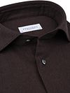 Profuomo Brushed Twill Shirt Brown Product / Detail