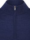 Profuomo Half Zip Pullover Merino Wool Royal Blue Product / Detail