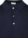Profuomo Longsleeve Poloshirt Merinowolle Navy