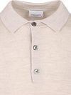 Profuomo Longsleeve Poloshirt Merinowolle Beige