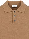 Profuomo Longsleeve Poloshirt Boiled Wool Camel