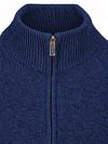 Sweter Profuomo z półzamkiem, niebieski, wełna z nylonem Product / Detail