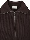 Sweter Profuomo z półzamkiem, brązowy, 100% wełna Product / Detail