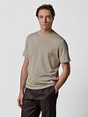 Profuomo T-Shirt Knitted Beige Model / Voorkant