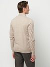 Profuomo Cárdigan Lana Merino Beige Model / Achterkant