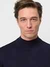 Profuomo Turtleneck genser Merino Navy Model / Detail