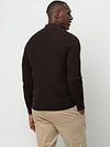 Profuomo Half Zip Pullover Structure Brown Model / Achterkant