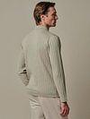 Profuomo Longsleeve Polo Shirt Dropneedle Beige Model / Achterkant