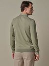 Profuomo Longsleeve Polo Shirt Luxury Basic Green Model / Achterkant