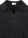 Profuomo Langermet Poloskjorte Ullblanding Marineblå Product / Detail