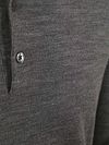 Profuomo Longsleeve Polo Shirt Merino Wool Grey Product / Detail
