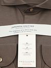 Profuomo Japanese Knitted Overhemd Bruin Product / Detail