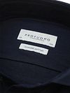 Profuomo Japanese Knitted Overhemd Structure Navy Product / Detail