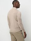 Profuomo Polotröja Merinoull Ecru Model / Achterkant
