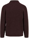 Profuomo Longsleeve Polohemd Boiled Wool Aubergine