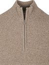 Profuomo Pullover Half Zip Mix Laine Sand Product / Detail
