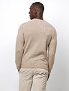 Profuomo Pullover Wool Blend Sand Model / Achterkant