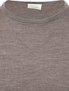 Profuomo rundhalsad merinoullströja Taupe Product / Detail