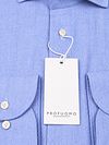 Profuomo Shirt Brushed Herringbone Light blue