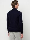 Profuomo Vest Merinoull Marineblå Model / Achterkant