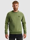 PME Legend Sweater Logo Loden Grøn Model / Voorkant
