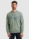 PME Legend Sweater Logo Silver Blue Model / Voorkant