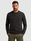 PME Legend Jacquard Structure Pullover Anthrazit Model / Voorkant