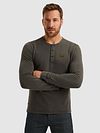 PME Legend Longsleeve T-Shirt Buttons Beluga Model / Voorkant
