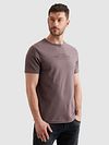 PME Legend T-Shirt Logo Moonscape Purple Model / Voorkant