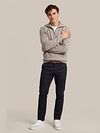 Suitable Deep Zip Pullover Boiled Wool Taupe Model / Voorkant