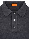 Suitable Button Longue Melange Navy polo shirt