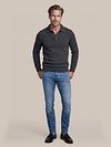 Suitable Button Longue Koszulka Polo Navy Model / Voorkant