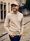 Suitable Pullover Riva Knit Ecru Model / Sfeerbeeld with Bram