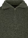 Steppin' Out Half Zip Jumper Lambswool Green