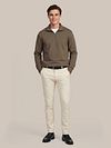 Suitable Scuba Half Zip Trui Taupe Model / Voorkant