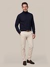 Suitable Merino Turtleneck Navy Model / Voorkant