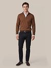 Suitable Besætning Lynlås Merino Brun Model / Voorkant