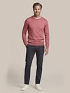 Suitable Merino Pullover Mauve Model / Voorkant