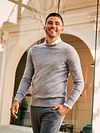 Suitable Merino Pullover Mid Grey Model / Sfeerbeeld