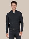 Suitable Pine Knit Half Zip Pullover Navy Model / Voorkant