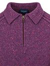 Suitable Polo Zip Pull Tweed Purple