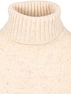Suitable Høyhalset genser Tweed Ecru