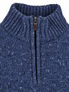 Suitable Half Zip Pullover Tweed Dunkelblau