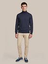 Suitable Compact Cotton Pullover Turtle Marineblå Model / Voorkant