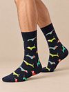 Happy Socks Puppy Love Navy