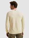 Pullover PME Legend Structure melange écru Model / Achterkant