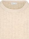 Pullover Profuomo in misto lana a costine color sabbia Product / Detail