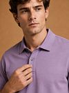 King Essentials The James Polo Shirt Purple Model / Detail