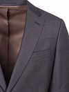 Suitable Sharkskin Suit Wool Aubergine